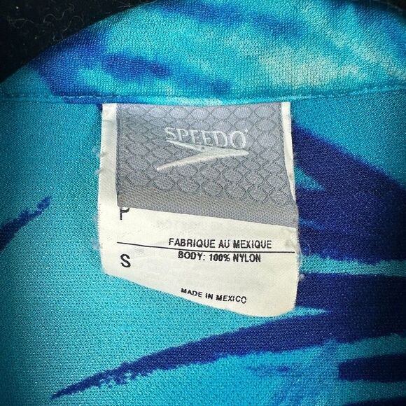 Speedo Swim Cover Womens Size Small Blue Floral Tropical Beach Vacation - Picture 2 of 3